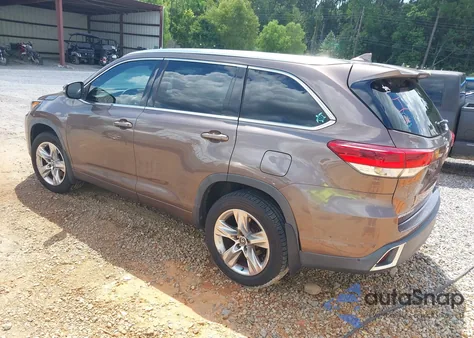 2018 Toyota Highlander Limited z USA, uszkodzony, nr VIN 5TDYZRFH9JS243105